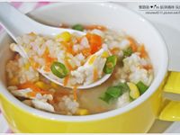 十分鐘快速料理 【雞蓉玉米糙米粥】