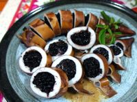 紫米花枝飯