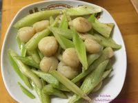 西芹炒帶子