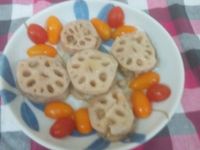 蒸蓮藕肉餡(蕃茄醬懶人料理)