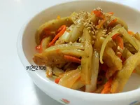 韓式常備菜 炒魚板
--어묵볶음--