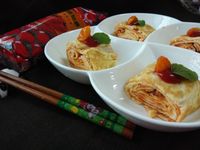 桔香茄蛋捲-蕃茄醬懶人料理