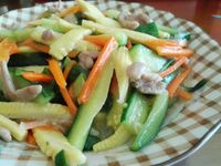玉米筍炒肉絲