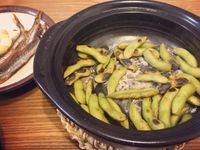 土鍋鹽烤毛豆