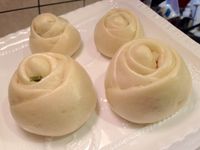 蔥兒玫瑰花卷～「烘焙展中式食譜」
