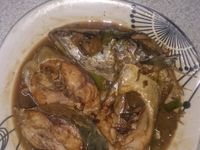 醬油蒜苗燉鯖魚