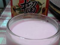 30秒搞定~超好喝的"石榴鮮奶"