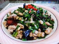 韭菜炒肉末