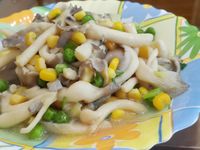 玉米青豆炒珍菇