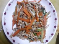 秀珍菇炒豆干絲