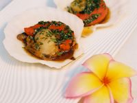 【小磨坊】羅勒青醬烤扇貝
