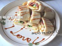 自製芝麻蛋餅皮 + 培根芝麻蛋餅