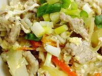 鮮蔬滑蛋豬肉燴飯