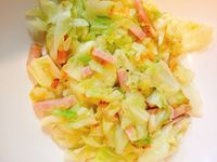 培根炒高麗菜