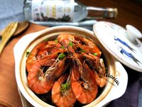 鮮蝦粉絲煲(58度金門高粱酒)