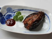 茄子絞肉揚げ