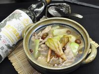 曇花滑菇肉片湯(58度金門高梁酒)
