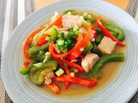 彩椒炒豬肉