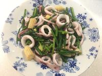 韭菜炒透抽