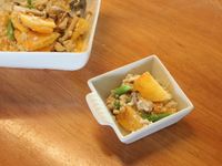 柿子豆腐拌菜（柿入り白和え）