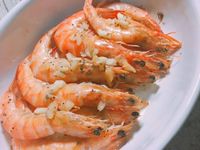 懶人料理 蒜味烤蝦