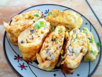 自己做早餐，蔬菜玉子燒