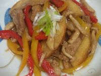 炒麻油蘋果肉(福壽純芝麻油玩料理)