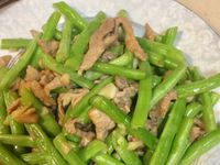 麻油四季豆炒肉絲【福壽純芝麻油玩料理】