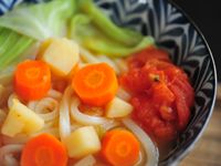 番茄牛腩薯仔湯烏冬