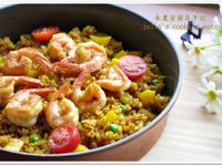[薑黃咖哩乳酪海鮮燉飯]色香味俱全
