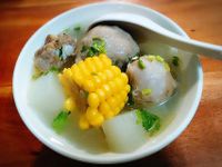 蘿蔔玉米丸子湯