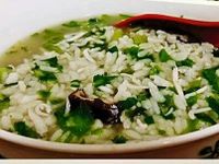 吻仔魚蔬菜粥