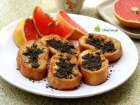 芝麻糖粒奶油麵包