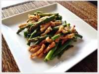 辣味蘆筍炒肉絲