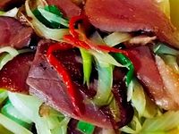 🌶🦆🌿🌵🦆辣炒蒜苗鴨肉