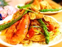 濃味蒜香鮮蝦義大利麵【百味來私房美味】