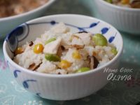 小廚娘❤毛豆玉米日式炊飯＃電鍋
