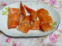 生煎鹽漬鮭魚肚肉