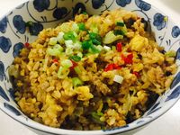 沙茶絞肉炒飯