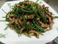 水蓮炒肉絲