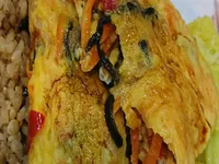 蘿蔔木耳絲辣菜圃蛋餅便當