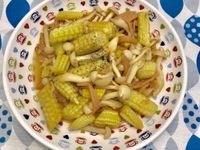 玉米筍炒菇菇【好菇道好食光】
