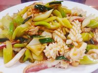 西芹炒軟絲