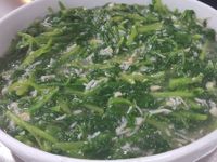 吻仔魚炒莧菜