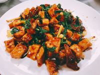 三杯炒旗魚