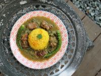 【小磨坊】綠咖哩薑黃飯