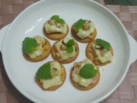 鮭魚起司小圓餅-派對開胃菜
