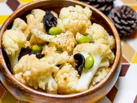 \\洋食風-奶油醬油炒白花椰//