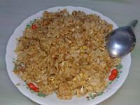 肉絲醬油蛋炒飯