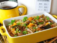 奶油巴西蘑菇炊飯